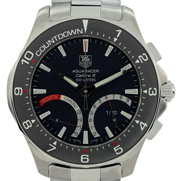 Tag Heuer Men's 41mm Calibre S Aquaracer Regatta Countdown Watch! Ref: CAF7111! - Picture 1 of 12